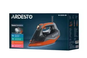 Утюг Ardesto IR-C2233-GR, 2200Вт, 340мл, паровой удар, керам. подошва, чёрно-помаранчевий