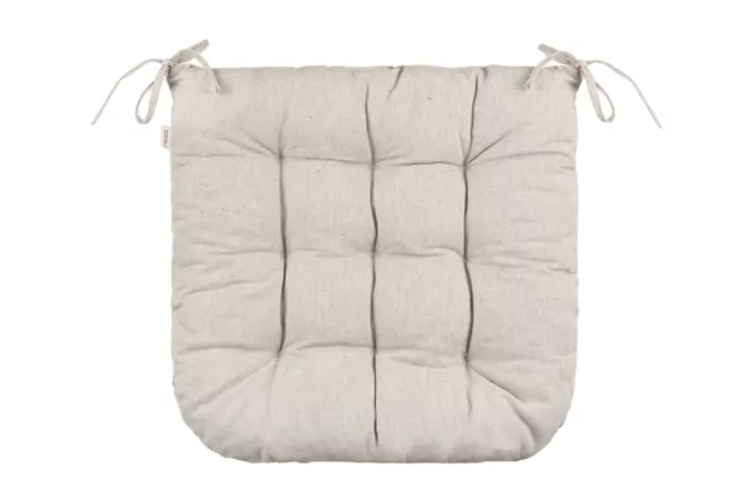 Подушка для стула Ardesto Oliver, 40х40см, 100% хлопок, нап-ль: 50% холоф, 50% пп, бежевый