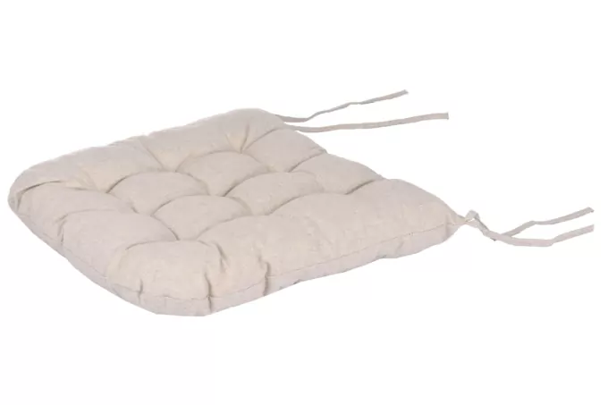 Подушка для стула Ardesto Oliver, 40х40см, 100% хлопок, нап-ль: 50% холоф, 50% пп, бежевый