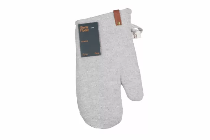 Ardesto Oven mitten Oliver, 18х30cm, 100% cotton, filling: batting, gray