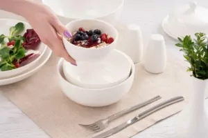 Ardesto Butter dish Imola, 15х9cm, porcelain, white