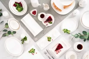 Ardesto Plate, 26х17.5сm, porcelain, rectangular, white