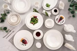 Ardesto Bread plate Prato, 15сm, porcelain, white
