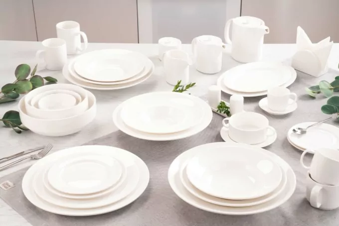 Ardesto Deep plate Prato, 28сm, porcelain, white