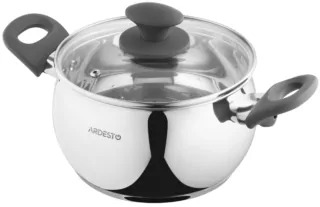 Каструля зі скляною кришкою Ardesto Gemini Cremona, 3л, нержавіюча сталь, бакеліт