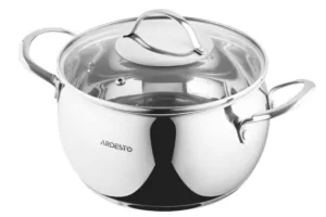 Кастрюля со стеклянной крышкой Ardesto Gemini Liguria,  4л, нержавеющая сталь