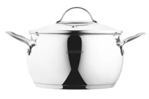 Кастрюля со стеклянной крышкой Ardesto Gemini Liguria,  4л, нержавеющая сталь
