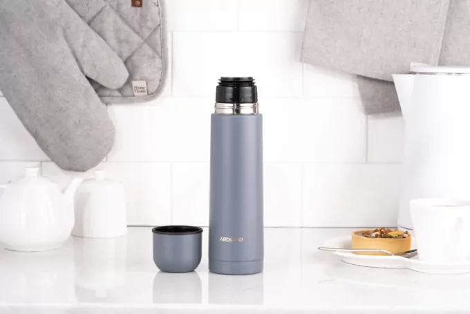 Термос Ardesto Bright City, 500мл, нержавіюча сталь, сірий