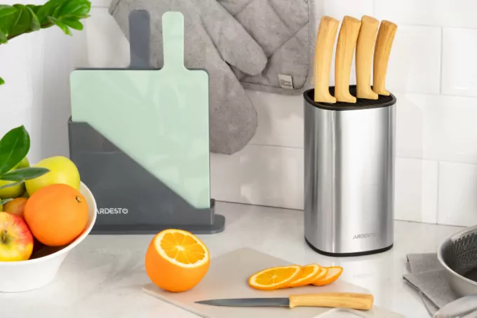 Набір ножів Ardesto Midori, 5 предметів, нержавіюча сталь, пластик