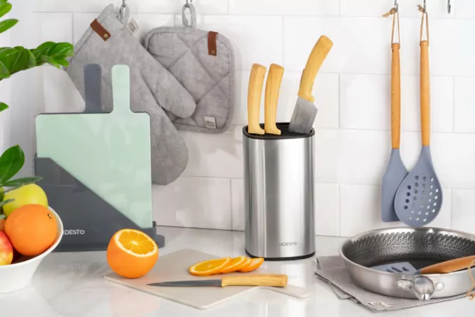 Набір ножів Ardesto Midori, 5 предметів, нержавіюча сталь, пластик