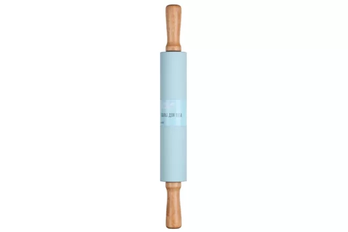 Ardesto Rolling pin Tasty baking, 43.5cm, silicone, wood, blue