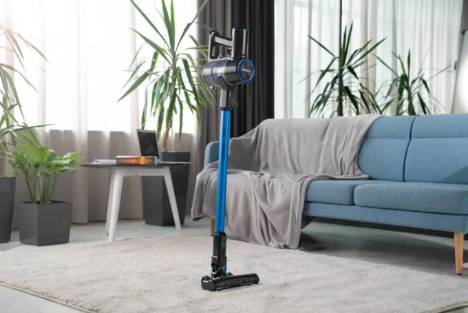 Ardesto cordless VC, 32W, dust cont -0.6L, battery operation up to 60min, HEPA, black with blue