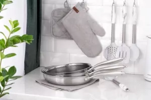 Ardesto Fry pan Black Mars Avior, 24cm, Triply stainless steel