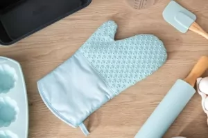 Ardesto Glove Tasty Baking, 35х19cm, silicone, cotton, blue