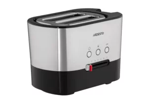 Тостер Ardesto Steel Collection 1000Вт, металл/пластик, серебристо-черний