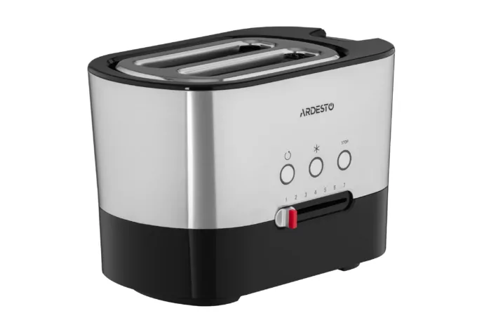 Тостер Ardesto Steel Collection 1000Вт, металл/пластик, серебристо-черний