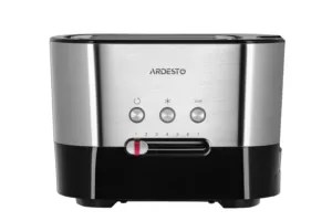 Тостер Ardesto Steel Collection 1000Вт, металл/пластик, серебристо-черний