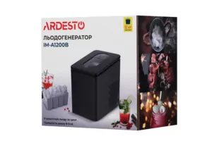 Ice maker household ARDESTO, 12kg/day, 1.8L, black