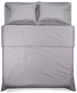 Простирадло ARDESTO Mix&Match, 240х260см, 100% бавовна, сатин, сірий