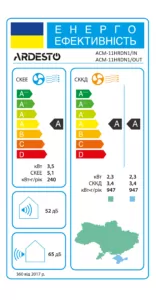 Кондиционер Ardesto ACM-11HRDN1