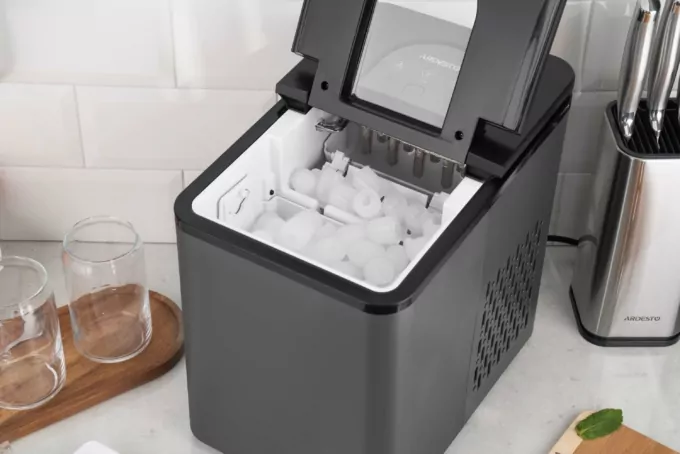 Ice maker household ARDESTO, 12kg/day, 1.8L, black
