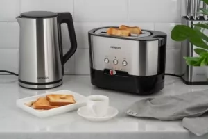 Тостер Ardesto Steel Collection 1000Вт, металл/пластик, серебристо-черний