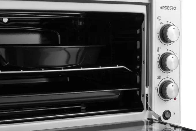 Electric oven ARDESTO, 48L, 1700W, mech., convection, double glass, white