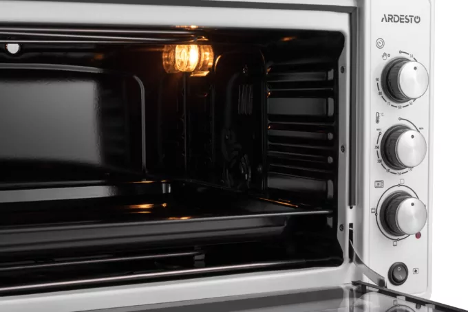 Electric oven ARDESTO, 48L, 1700W, mech., convection, double glass, white