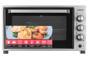 Electric oven ARDESTO, 48L, 1700W, mech., convection, double glass, rotisserie, grey