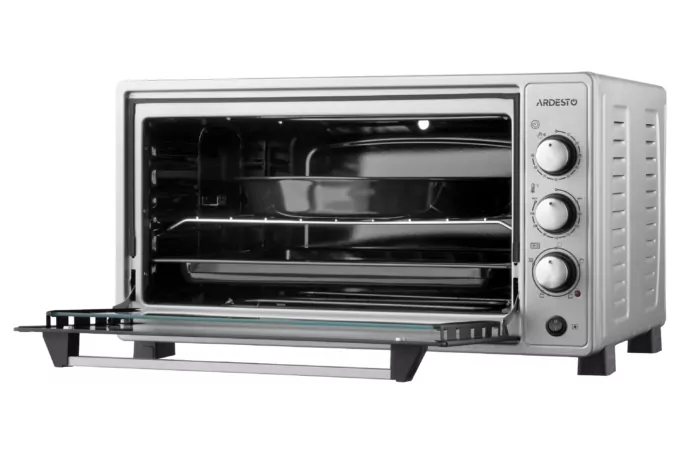 Electric oven ARDESTO, 48L, 1700W, mech., convection, double glass, rotisserie, grey
