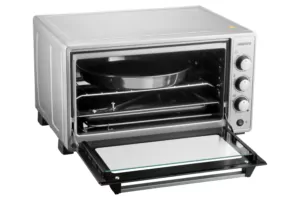 Electric oven ARDESTO, 48L, 1700W, mech., convection, double glass, rotisserie, grey