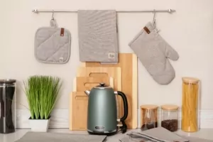 Ardesto Oven mitten Oliver, 18х30cm, 100% cotton, filling: batting, gray