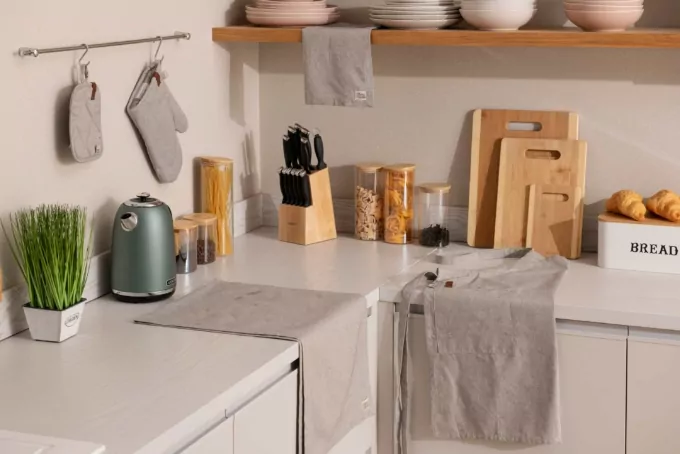 Ardesto Oven mitten Oliver, 18х30cm, 100% cotton, filling: batting, gray