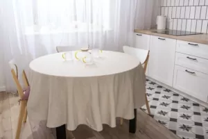 Ardesto Tablecloth Oliver, 200cm, 100% cotton, beige