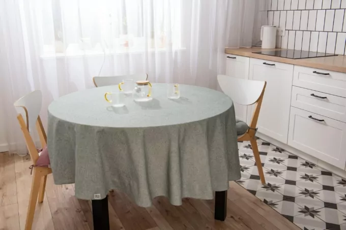 ARDESTO Tablecloth Oliver, 200cm, 100% cotton, green