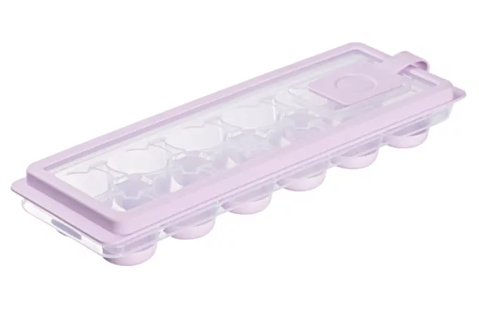 Форма для льда с крышкой Ardesto Fresh Cylinder, 27х9.5х3.8см, силикон, пластик, лиловый