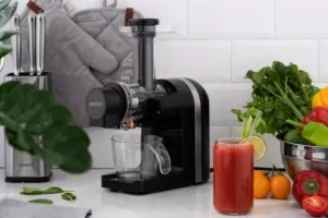 Ardesto auger juicer, 200W, bowl-0.6L, cake-0.7L, plastic/iron, black-silver