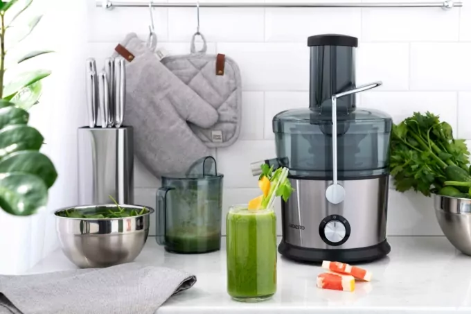 Соковыжималка ARDESTO центробежная 1100Вт, чаша-1л, пластик/металл, серебристо-черный