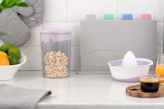 Food storage container 3 in 1 Ardesto Fresh, 3х0.75l, plastic, lilac