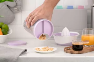 Food storage container 3 in 1 Ardesto Fresh, 3х0.75l, plastic, lilac