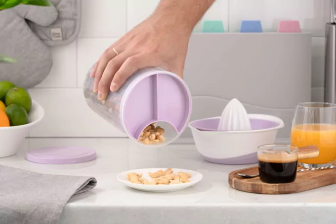 Food storage container 3 in 1 Ardesto Fresh, 3х0.75l, plastic, lilac