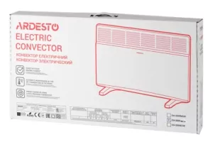 Electric convector ARDESTO CH-2000MCA, 20 m2, 2000 W, antracite matte