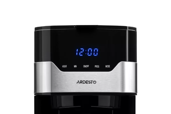 Кофеварка Ardesto капельная 1.5л, молотый, черно-серебристый