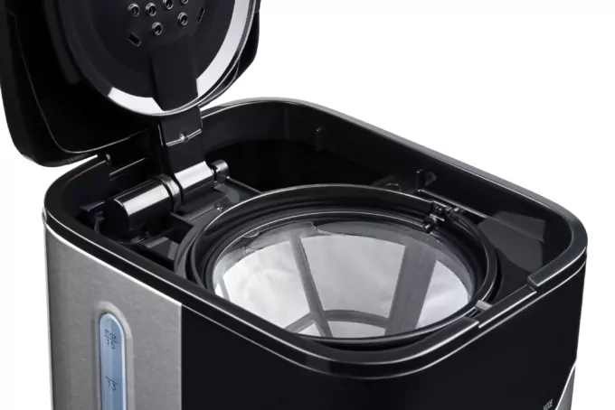 Кофеварка Ardesto капельная 1.5л, молотый, черно-серебристый