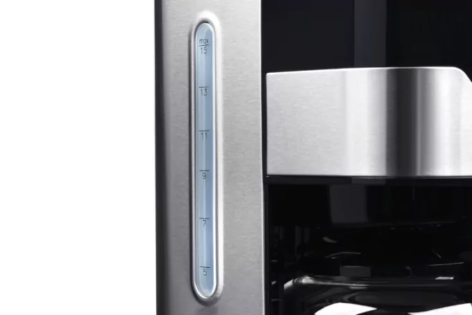 Кофеварка Ardesto капельная 1.5л, молотый, черно-серебристый