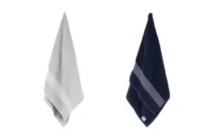 Ardesto Terry towel set Holiday, 50х90cm, 4pcs, 100% cotton, blue, silver