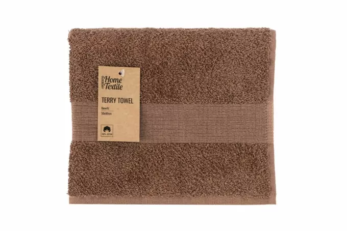 Terry towel ARDESTO Benefit 50х90cm, 100% cotton, brown