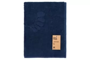 ArdestoTerry towel for feet Benefit, 50х70cm, 100% cotton, dark blue