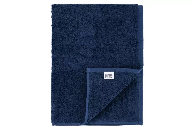 ArdestoTerry towel for feet Benefit, 50х70cm, 100% cotton, dark blue