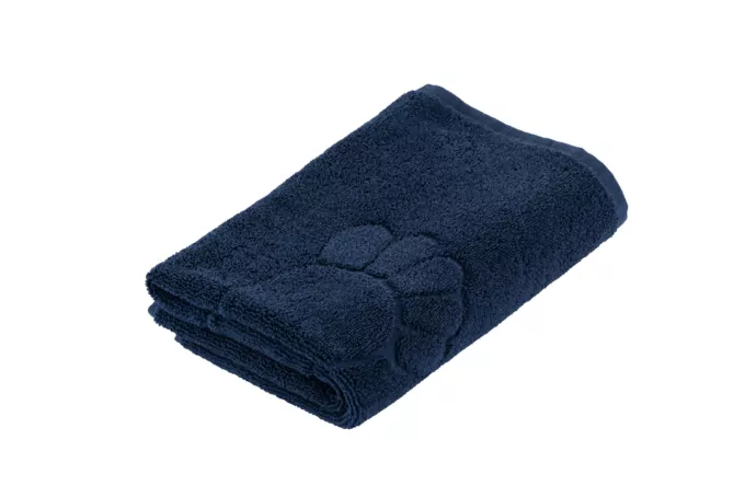 ArdestoTerry towel for feet Benefit, 50х70cm, 100% cotton, dark blue